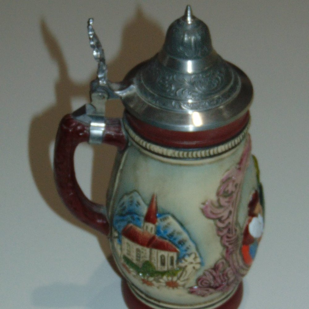 AUTHENTIC CERAMIC BEER STEIN GERMANY